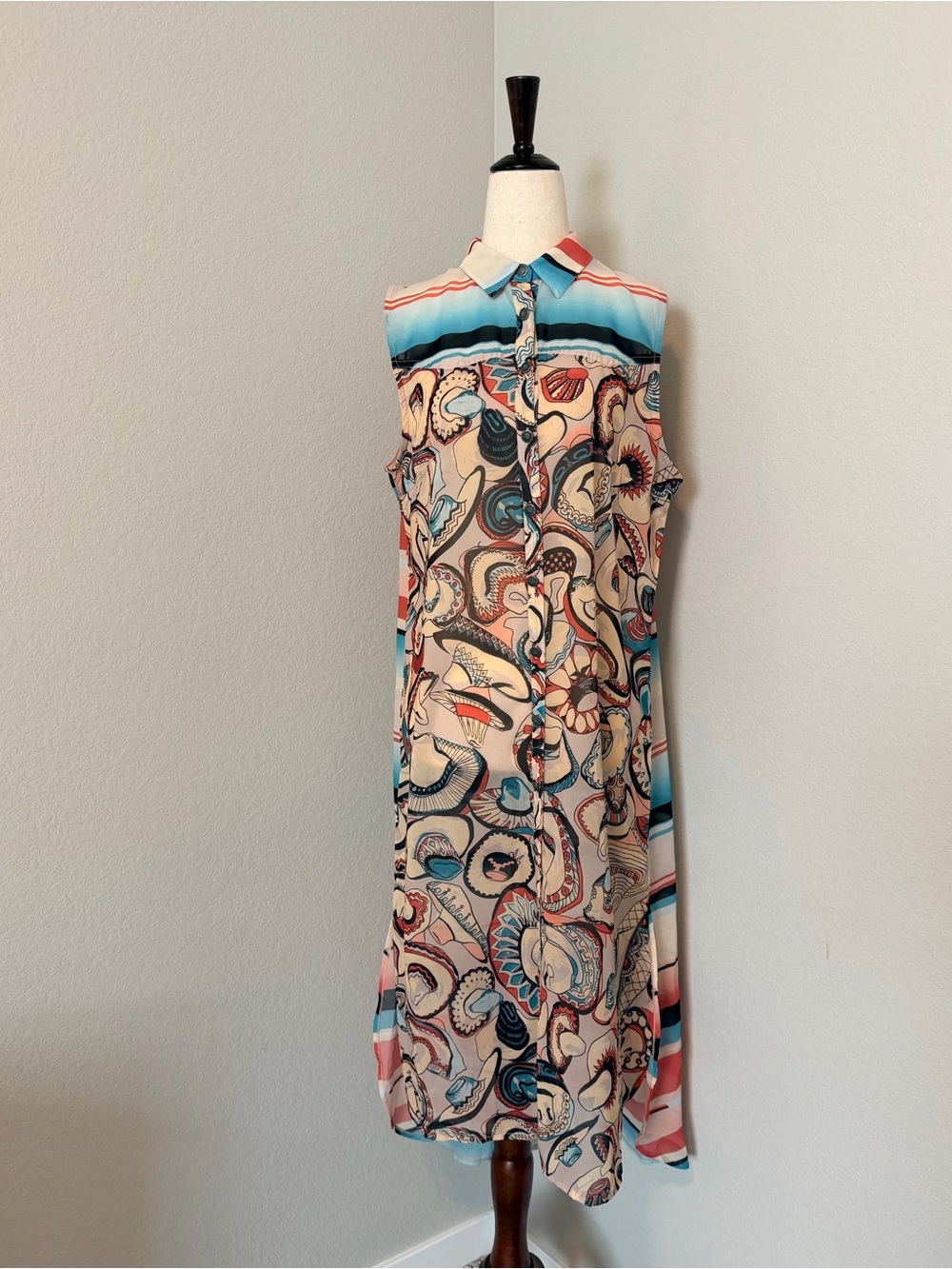 Tasha Polizzi Hat Dance Sleeveless Duster Tunic Dress - NWT Medium